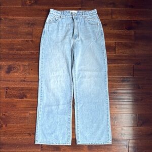 ROLLA'S Heidi High Rise Loose Straight Light Blue Denim Jeans Size 27